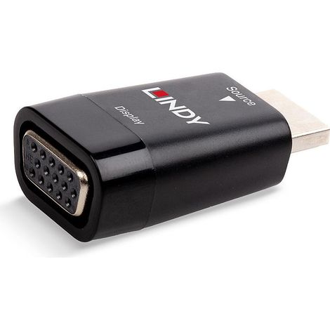 Lindy 38194 adattatore per inversione del genere dei cavi HDMI Type A (Standard) VGA Nero (1/4)