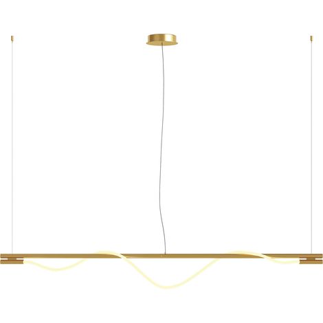 Lampadario A Sospensione Moderno Tau Alluminio Oro Luce Led 21W (1/3)