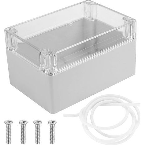IP65 Junction Box, Transparent Cover, ABS Material, 160x110x90 mm, Indoor/Outdoor Use (1/5)