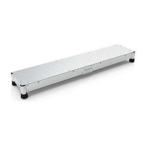 Scalino e pedana alluminio - 1 gradini - Larghezza 1.50m - MP1-150