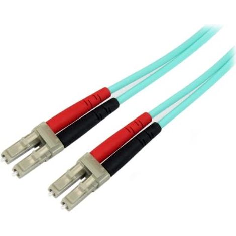 StarTech.com Cable de 1m de Fibra Óptica Multimodo OM3 LC a LC UPC - Full Duplex 50/125µm - para Redes de 100G - LOMMF/VCSEL - Pérdida Baja al Insertar 0.3dB - Cable LSZH (1/3)