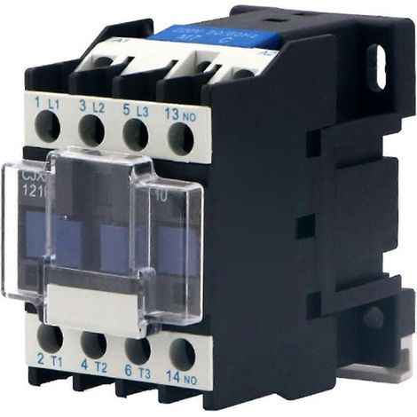 Dreipoliger elektromagnetischer Leistungsschalter für Wechselstrom, stabil, 12 A / 10 A, feuerhemmendes Gehäuse, Leitungssteuerrelais für elektrische Installationen in Wohn- und Industriegebäuden