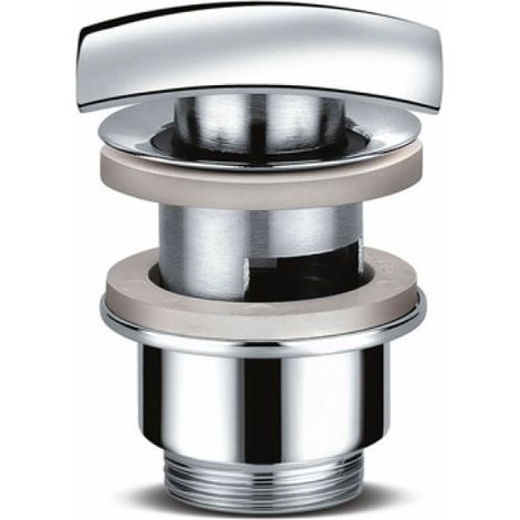 PILETTA LAVABO CLICK-CLACK TAPPO QUADRO CON TROPPO PIENO 1" 1/4