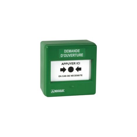 Coffret membrane simple action - Demande d'ouverture - Vert - NUG30344 - Nugelec