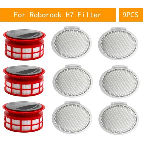 Accessoires pour filtre HEPA Roborock H6 H7 : pièces de rechange, sacs à poussière, aspirateurs portables sans fil, etc.-AquaForge