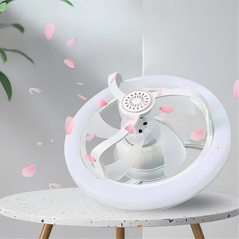 Trade Shop - Ventilatore Soffitto Con Luce Led Rgb Regolabile Sky Refresh Con Telecomando - (1/5)