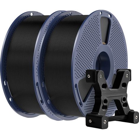 Filamento per stampante 3D, PETG di alta qualità, confezione sottovuoto da 2 kg, PETG nero da 2 kg (1/2)