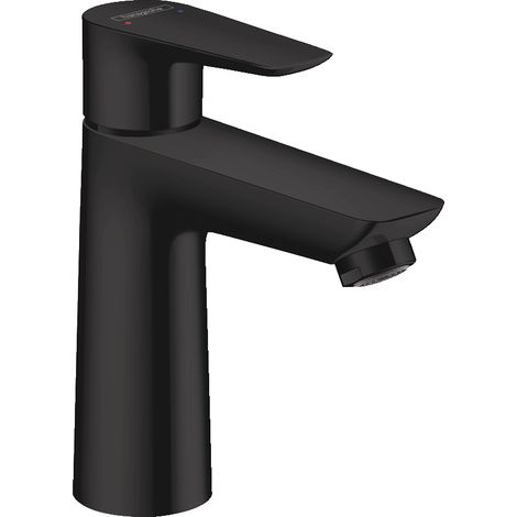 Hansgrohe – Mitigeur de lavabo 110 71712670 – Finition noir mat – Cartouche céramique – Limiteur de température réglable – Débit 5 l/min (1/8)