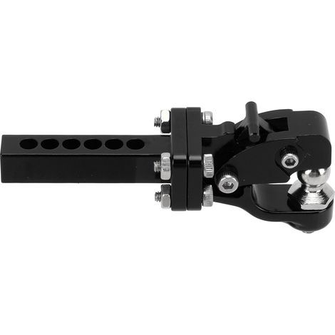 Attache-remorque en alliage d'aluminium pour voiture RC, résistant à l'usure, pour 1/10 Traxxas TRX4 SCX10 90046 90047 - Noir (1/5)