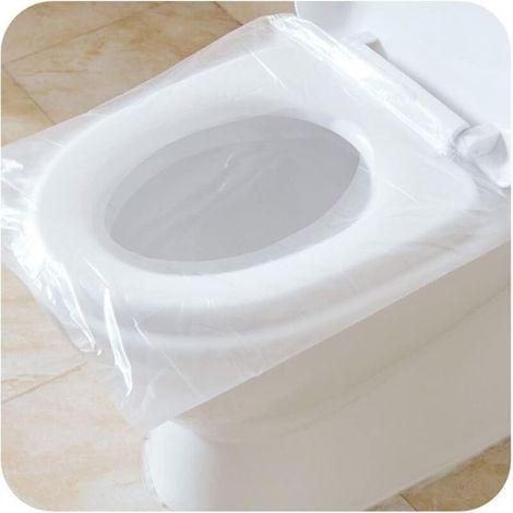 Lot de 50 housses de siège de toilette jetables, antibactériennes et imperméables (1/5)