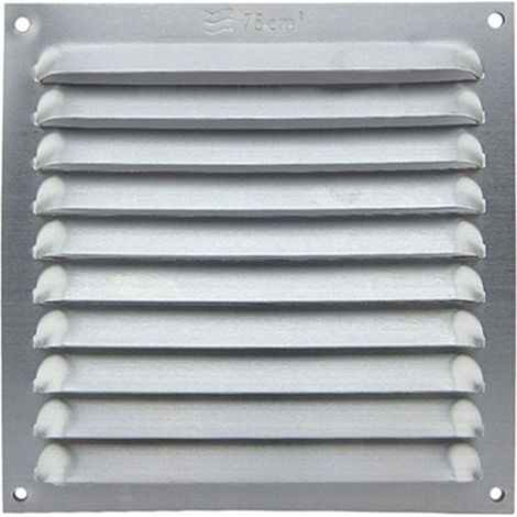 Rejilla ventilacion aluminio natural 15x30cm meval