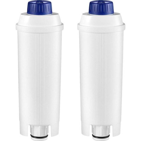 Cartucho de filtro para cafetera compatible con recambio de carbón activado DeLonghiDLSC002 (5513292811), 2 piezas (1/5)
