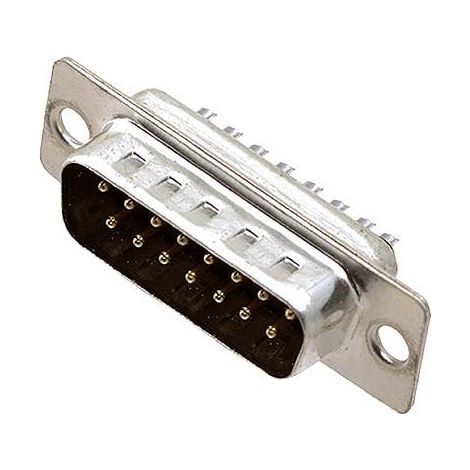 Embase SUB-D mâle Nombre de pôles: 15 encitech DB15-SP 2101-0180-02 180 ° fût à souder 1 pc(s) Tray (1/2)