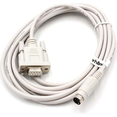 vhbw Câble adaptateur série RS-232 compatible avec Delta Série DVP PCs et périphérique 250 cm gris