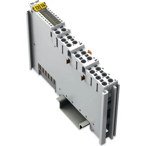 [NEUWERTIG] B-Ware Wago Sps Digitaleingangsmodul Eingangsklemme 7501407 Hutschiene Lichtgrau 1 Stk