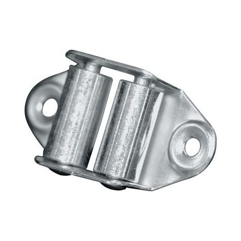GUIDACINGHIA A RULLI FORI VERTICALI - ZINCATO RULLI ACCIAIO H.MM 45- 100 pezzi