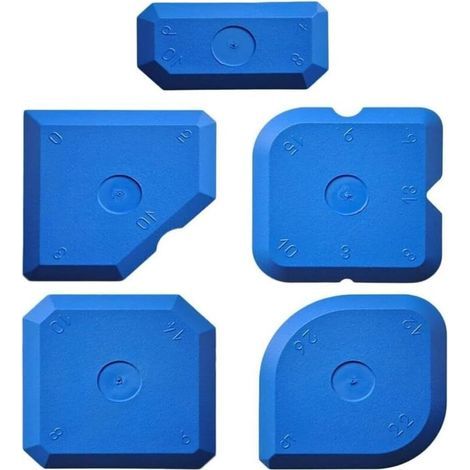 5-teiliges Set zum Glätten von Fugen, Schaber für Silikon- und Acrylfugen, Silikonfugenschaber-Set, Glättspachtel (1/5)