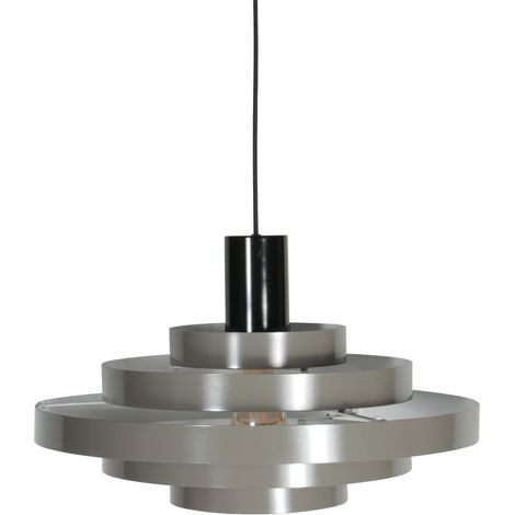 Suspension - gris - Halo Cirque - plastique métal - Ø 50cm - E27 (1/5)