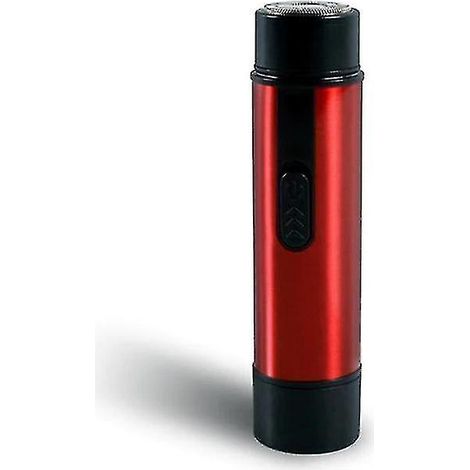 Tondeuse à barbe portable (rouge)