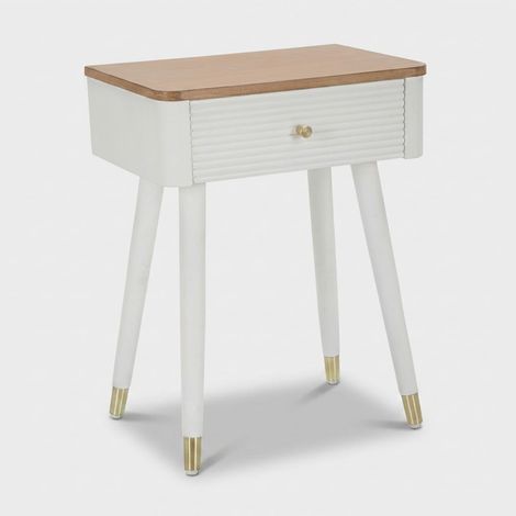 Mesita de noche de madera con cajón para dormitorio Matera (1/5)