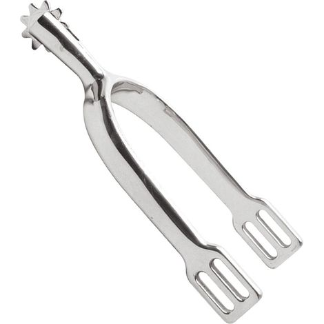 Éperons de dressage pour hommes en acier inoxydable avec roue de 35 mm