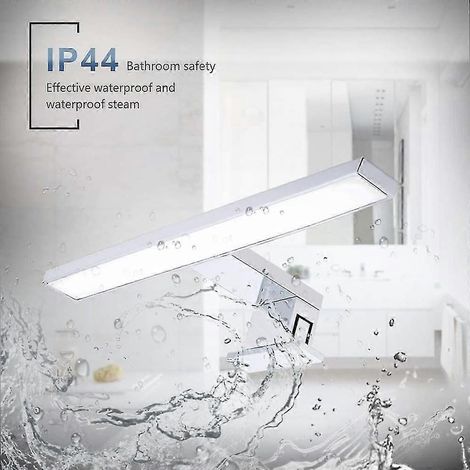 Éclairage LED pour miroir, IP44, montage en surface avec pince, éclairage de salle de bain, éclairage de maquillage, éclairage pour meuble de salle de bain, éclairage à fixer en surface (1/5)