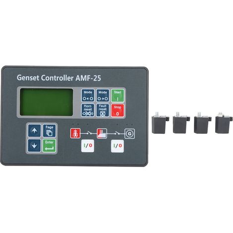 Contrôleur de groupe électrogène AMF-25 avec écran de commande de démarrage automatique pour générateur diesel CC 8-35 V (1/5)