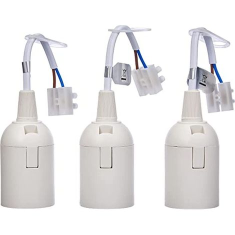 Kopp 214601044 portalampada attacco E27, Set da pezzi, bianco, 3 pezzi (1/3)