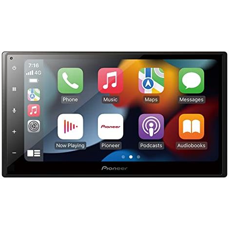 Pioneer SPH-DA360DAB Mediacenter Touchscreen da 6,8 pollici,Wi-Fi, comando vocale con Apple CarPlay, Android Auto, Waze2.0, radio digitale DAB/DAB+, Bluetooth, equalizzatore a 13 bande (1/4)