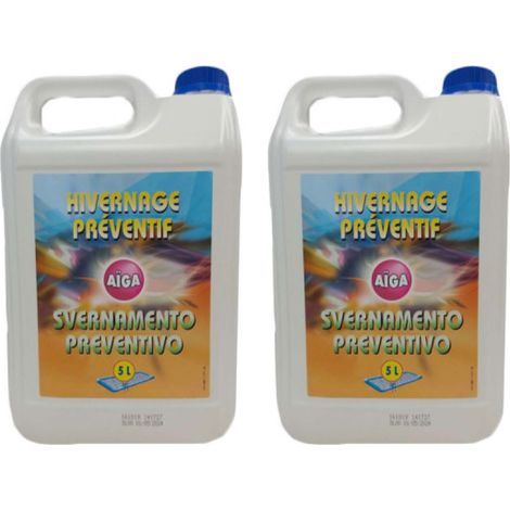 Lot de 2 produits d'hivernage preventif Aiga MAREVA - 5L - 161018Ux2