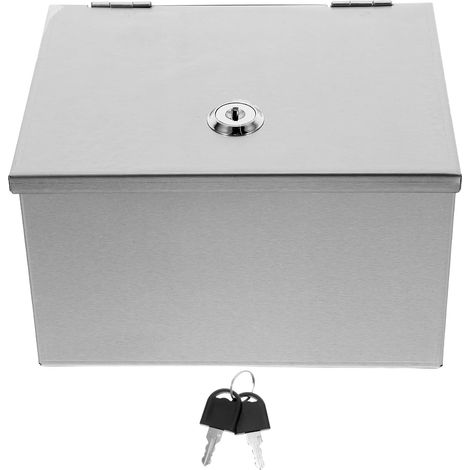 Boîtier de Prise Extérieur pour en Acier Inoxydable Étanche Argenté Verrouillage, Étui Étanche Équipements Électriques, pour Usage Extérieur Parcs (1/5)