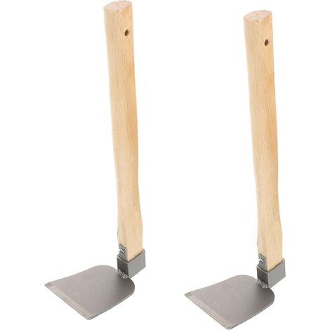 2pièces Houe De Jardin Manuelle Lot Pour Désherbage Ameublir La Terre Outil De Bêchage Bineuse Agricole Plantation Jardinage Sol (1/5)