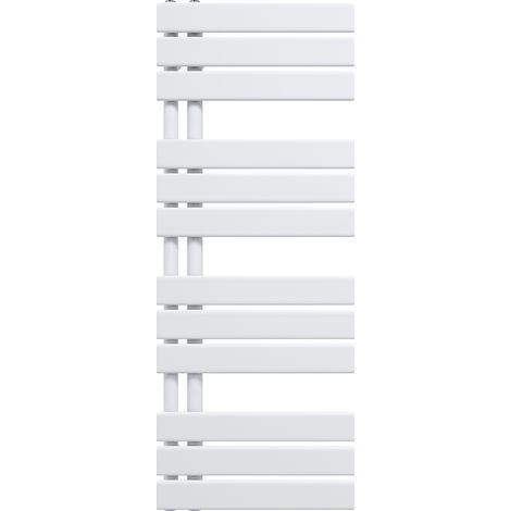 SONNI Handtuchwärmer heizkörper Handtuchtrockner Panel Vertikale Badheizkörper Seitenanschluss Handtuchhalter Weiß 1038x400mm (1/5)