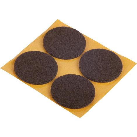 Ø 35 mm de almohadillas de fieltro. Pegatinas. Contenido de Marron: 4
