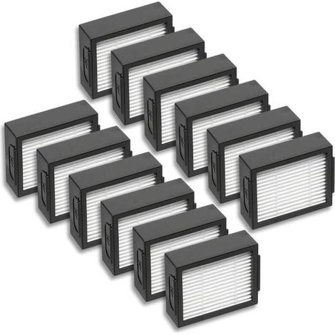 Pack de 12 filtros de recambio para iRobot Roomba series i7, e5, e6, J7 y i/e - Recambios y accesorios para robots aspiradores - (1/4)