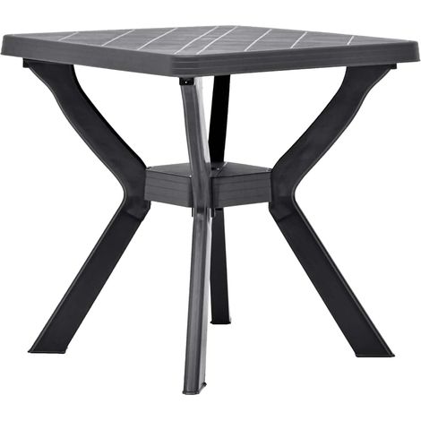 vidaXL Tavolo da Bistrot Antracite 70x70x72 cm in Plastica (1/5)