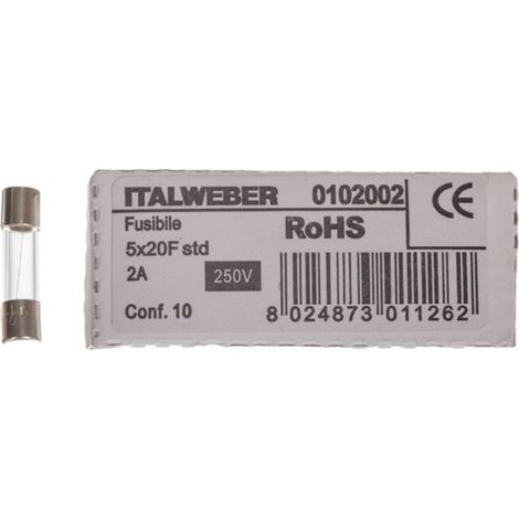 Geräteeinsatz 5x20mm 2A F /schnell/ 250V 006710031 /10 Stück/