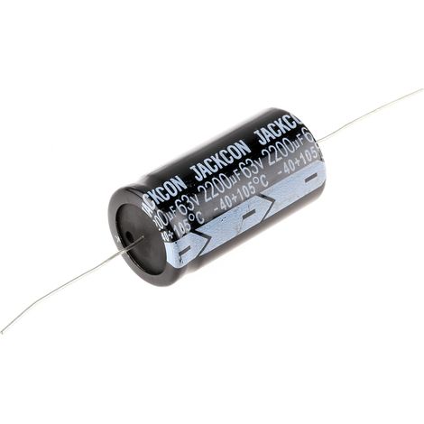 Condensateur RS PRO 2200µF, 63V c.c. ( Prix pour 1 )