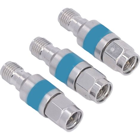 Lot de 3 atténuateurs coaxiaux RF 2 dB SMA mâle/femelle en acier inoxydable (1/5)