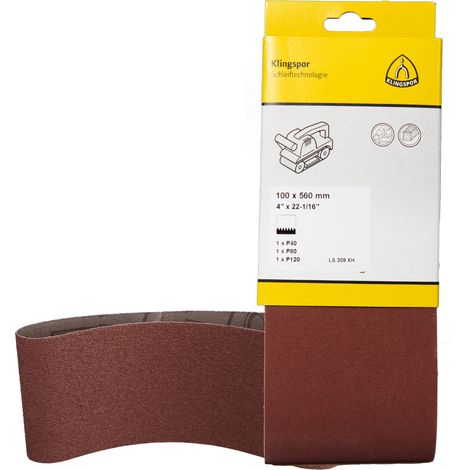 Klingspor Schleifgewebe LS 309 XH SB-verpackt Set (für Metall, Holz) 367035 (1/4)