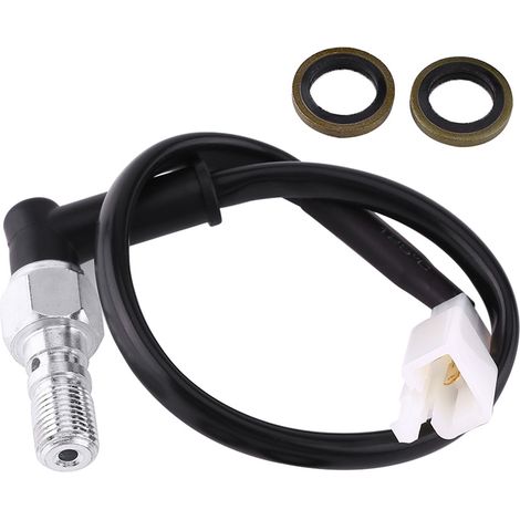 Frein Hydraulique Moto Interrupteur Pression Stop Arrière Vis Creuse M10x1.25mm Commutateur Feu Stop Universel (1/5)