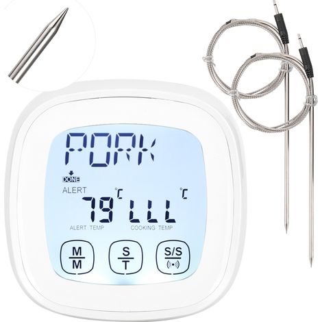 Thermomètre numérique tactile pour barbecue avec fonction minuterie - Accessoire de cuisine (1/5)