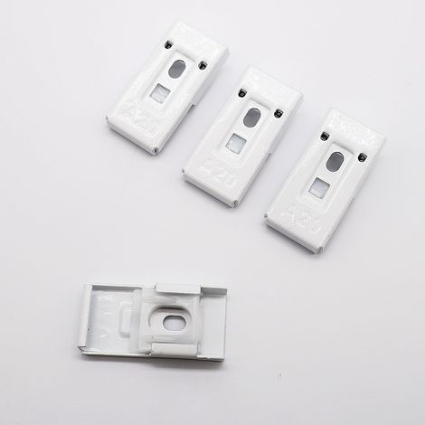 Decken-, Seiten-, Wand-, gerade und gebogene Schienenhalterungen aus Aluminiumlegierung zur Befestigung von 2 cm Gardinenschienen (15 Stück) (1/5)