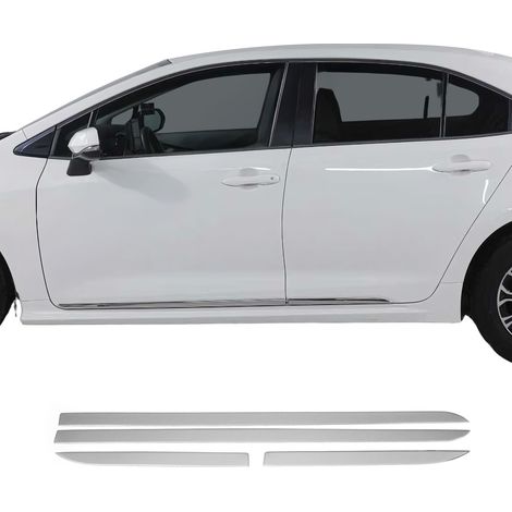 Garniture Baguette de porte latérale pour Toyota Corolla Berline 2019-2026 inox (1/5)