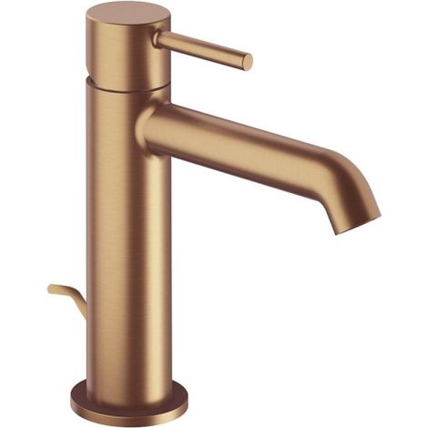 Mitigeur Lavabo avec vidage tirette laiton Phi Or Rose Brossé PVD - CRISTINA ONDYNA PH22134P