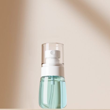 Flacone spray blu 3,5 x 3,5 x 9 cm, 1 flacone spray vuoto da 30 ml per la pulizia degli occhiali, cura dei capelli, sapone per le mani (1/5)