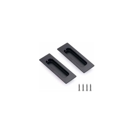 2 tiradores de acero inoxidable con forma de concha, tiradores ocultos para muebles, tiradores para cajones, tiradores para puertas correderas - Crezuo (1/4)