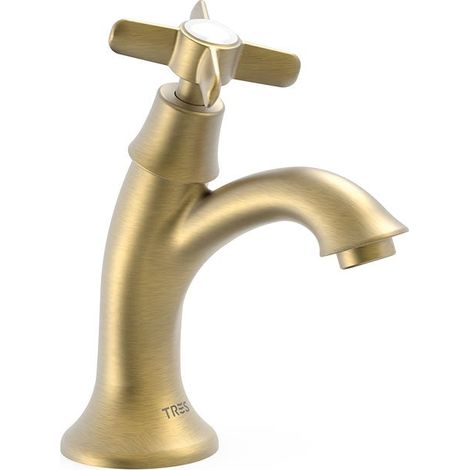 GRIFO DE 1 AGUA PARA LAVABO  LATÓN VIEJO MATE (1/2)