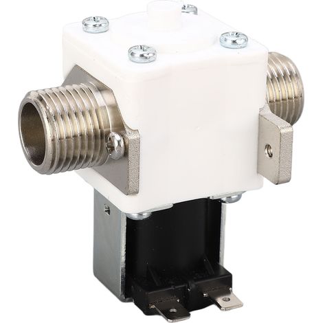 Électrovanne 1/2 pouce Filetage Étanchéité Robuste Laiton PC Entrée d'Eau Électrovanne 24V CC (1/5)