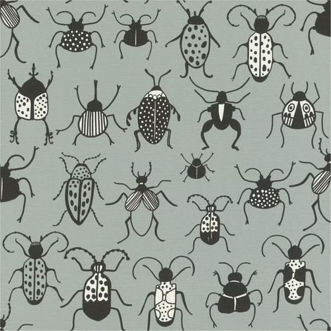 Rasch Claas Bugs Life Sage Wallpaper Paste The Wall Non Woven Extra Washable (1/4)